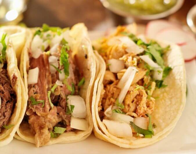 Shredded Chicken Street Tacos