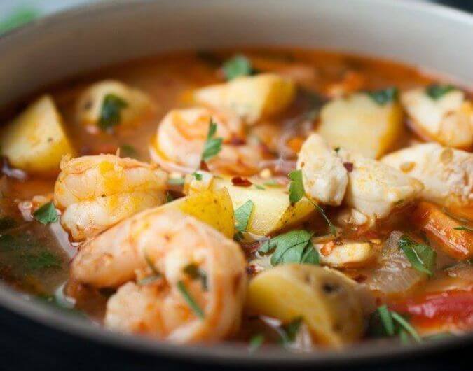 Hearty Potato and Seafood Stew
