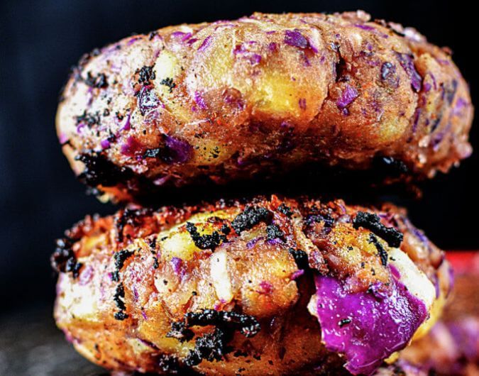 Potato Red Cabbage Tikki