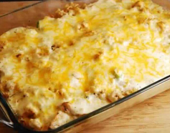 Cheesy Chicken and Rice Casserole