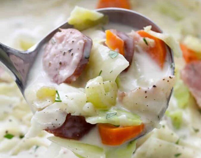 Sausage & Cabbage Soup