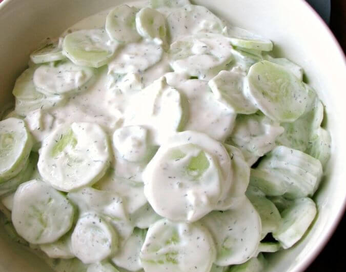 Creamy Cucumber Salad