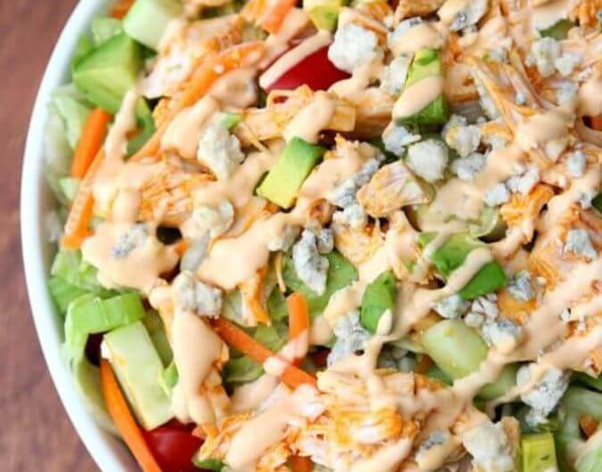 Buffalo Chicken Chopped Salad