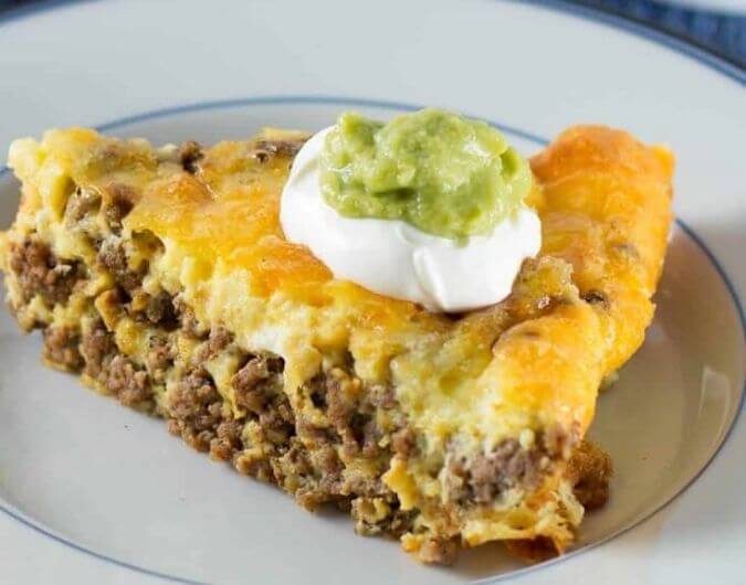 Crustless Low Carb Taco Pie