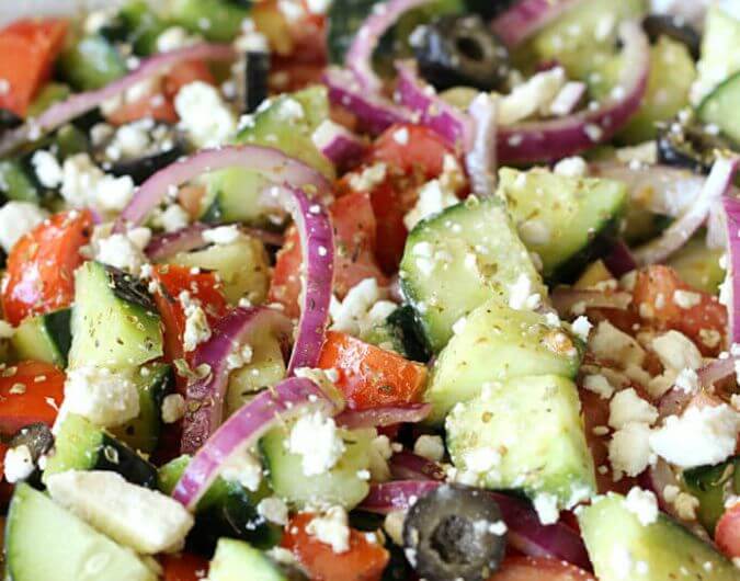 Cucumber Greek Salad