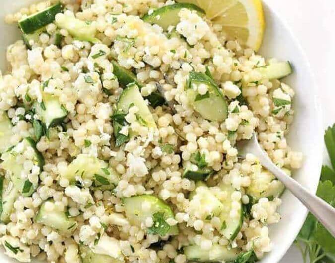 Lemony Cucumber Couscous Salad