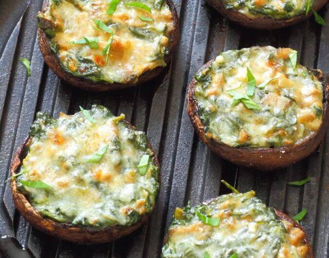 Creamy Spinach Stuffed Mushrooms