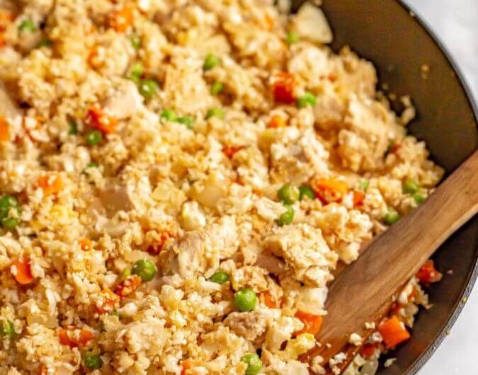 Cauliflower Fried Rice with Chicken