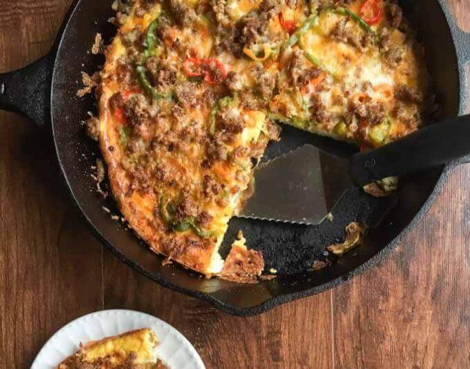 Low Carb Breakfast Pizza