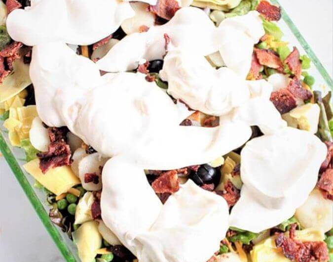 Keto Low-Carb Layered Salad