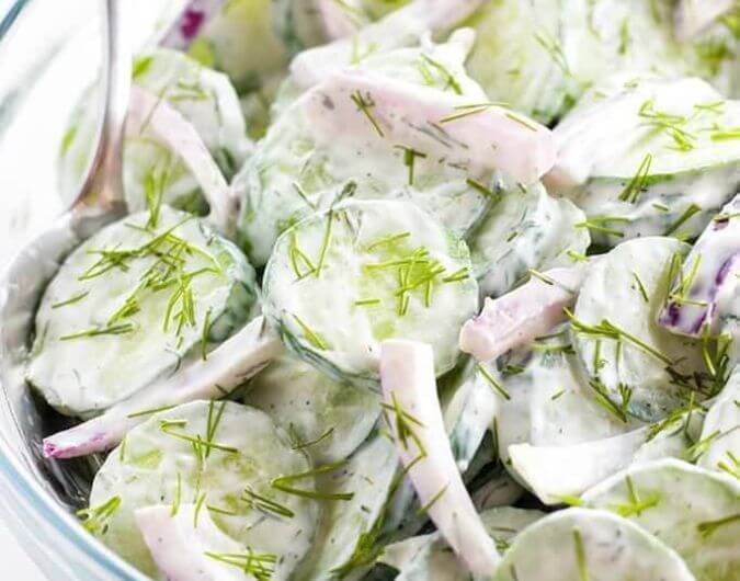 Creamy Cucumber Salad
