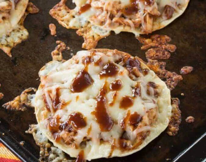 BBQ Chicken Tostadas