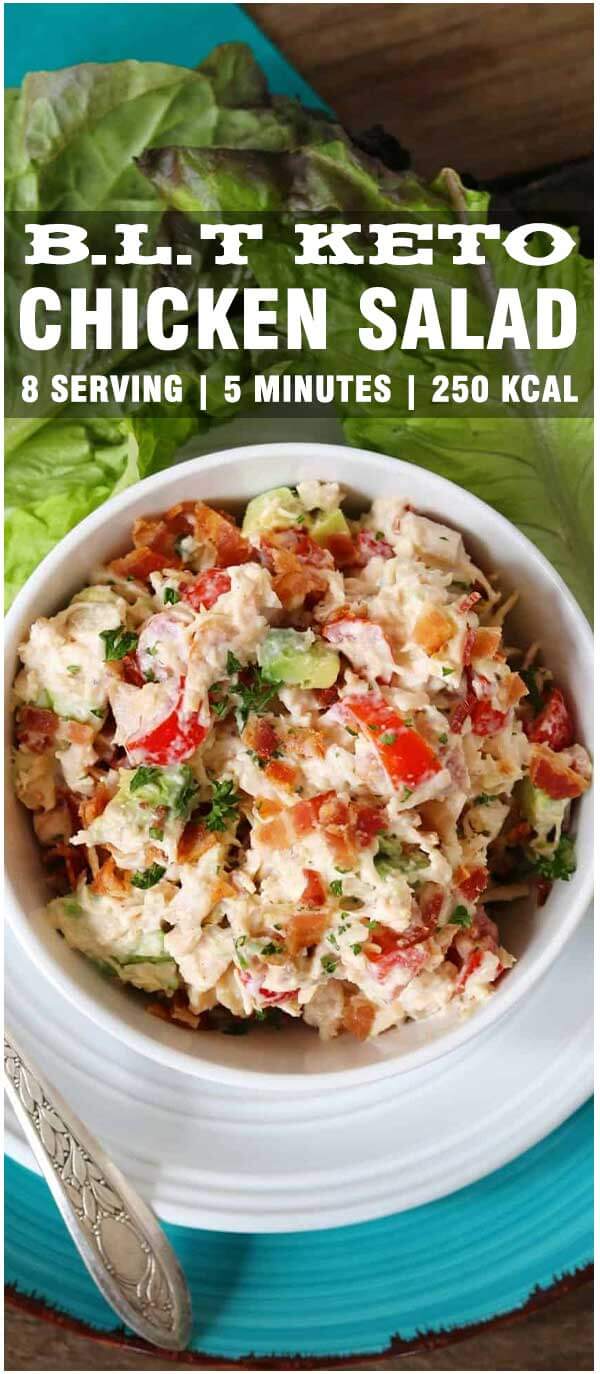 BLT Keto Chicken Salad