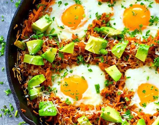 Breakfast Potato Hash/Skillet with Eggs - Breakfast Potato Hash/Skillet with Eggs
