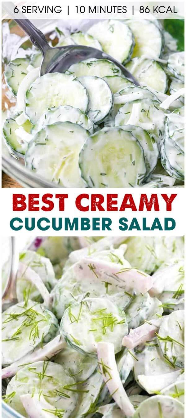Creamy Cucumber Salad