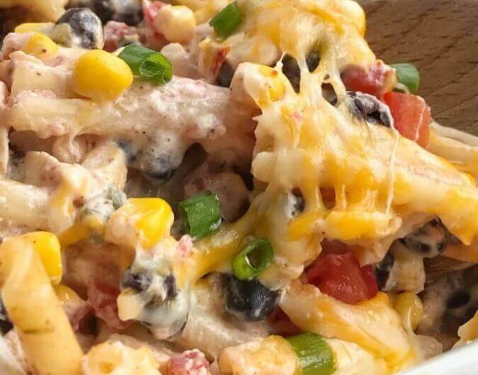 Fiesta Chicken Pasta Casserole