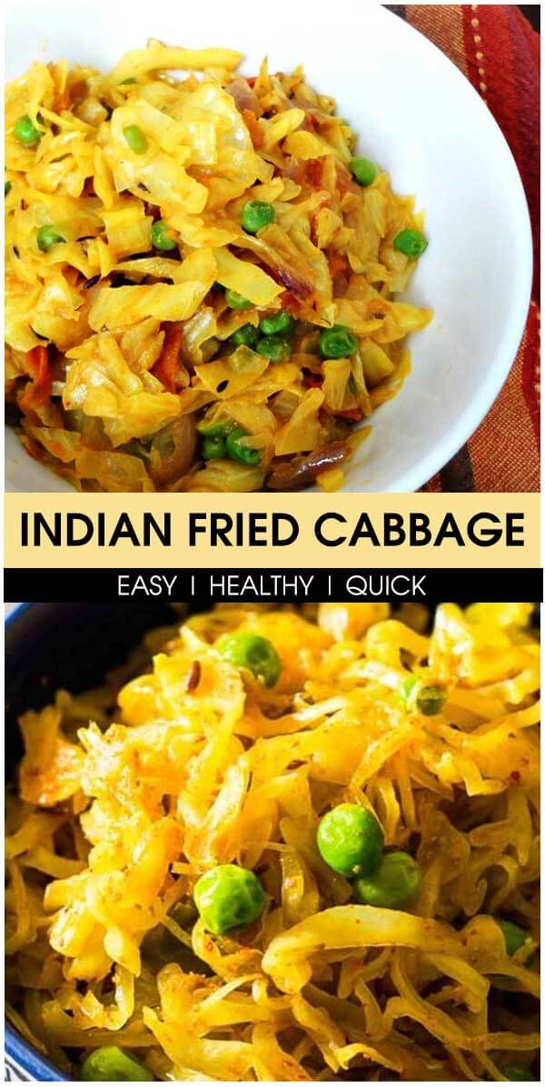 Indian Fried Cabbage