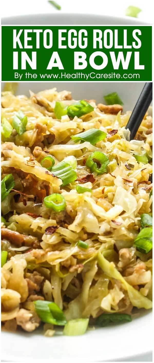 Keto Egg Rolls in a Bowl