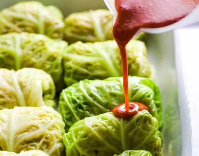 Low-Carb Cabbage Enchiladas