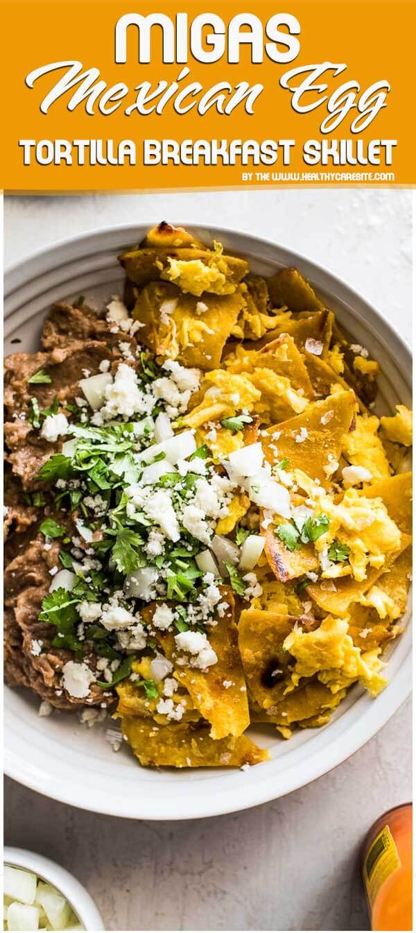 Migas (Mexican Egg & Tortilla Breakfast Skillet)