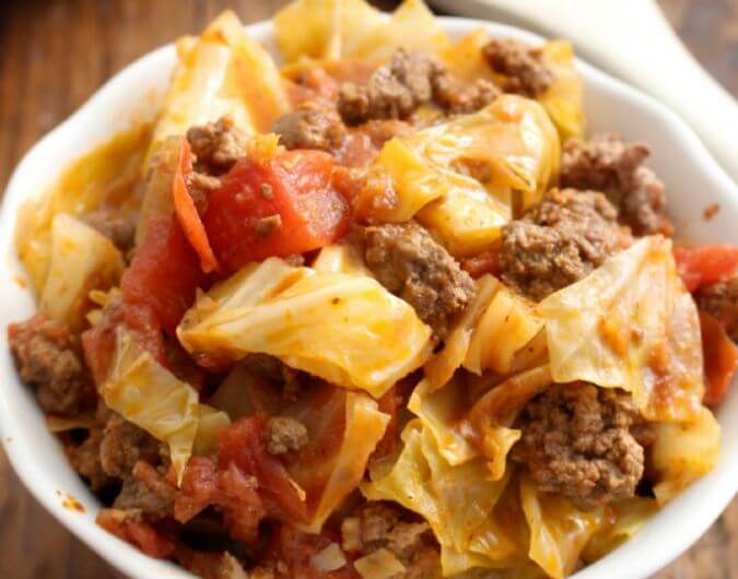 One Pot Unstuffed Cabbage Rolls