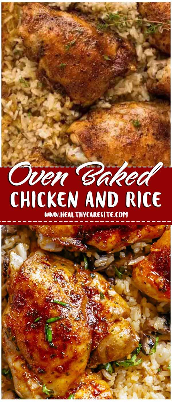 Oven Baked Chicken And Rice