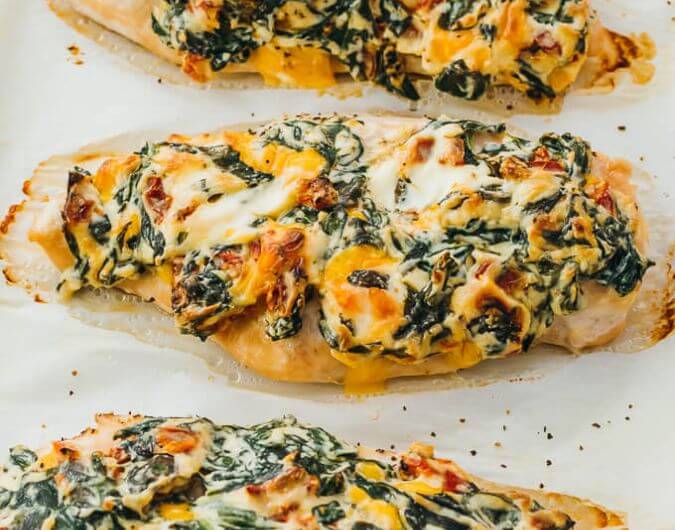 Oven Baked Spinach Chicken - Oven Baked Spinach Chicken