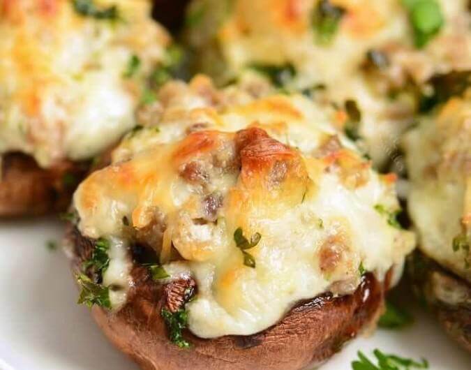 Sausage Stuffed Mushrooms