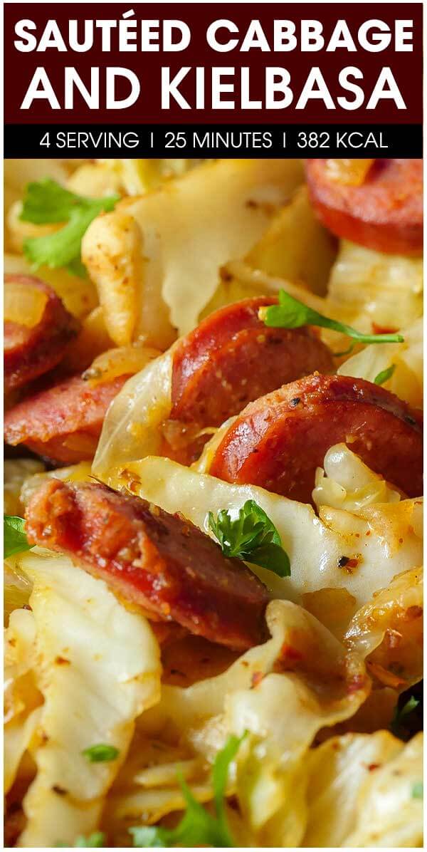 Sautéed Cabbage and Kielbasa