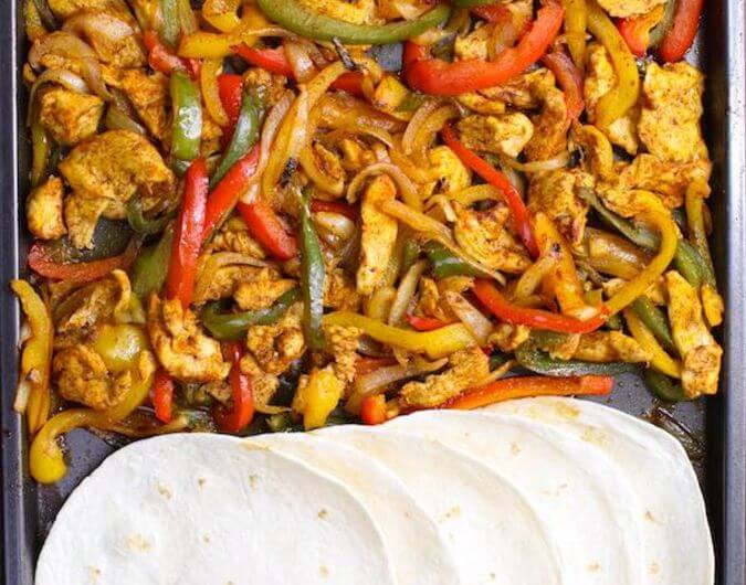 Sheet Pan Chicken Fajitas