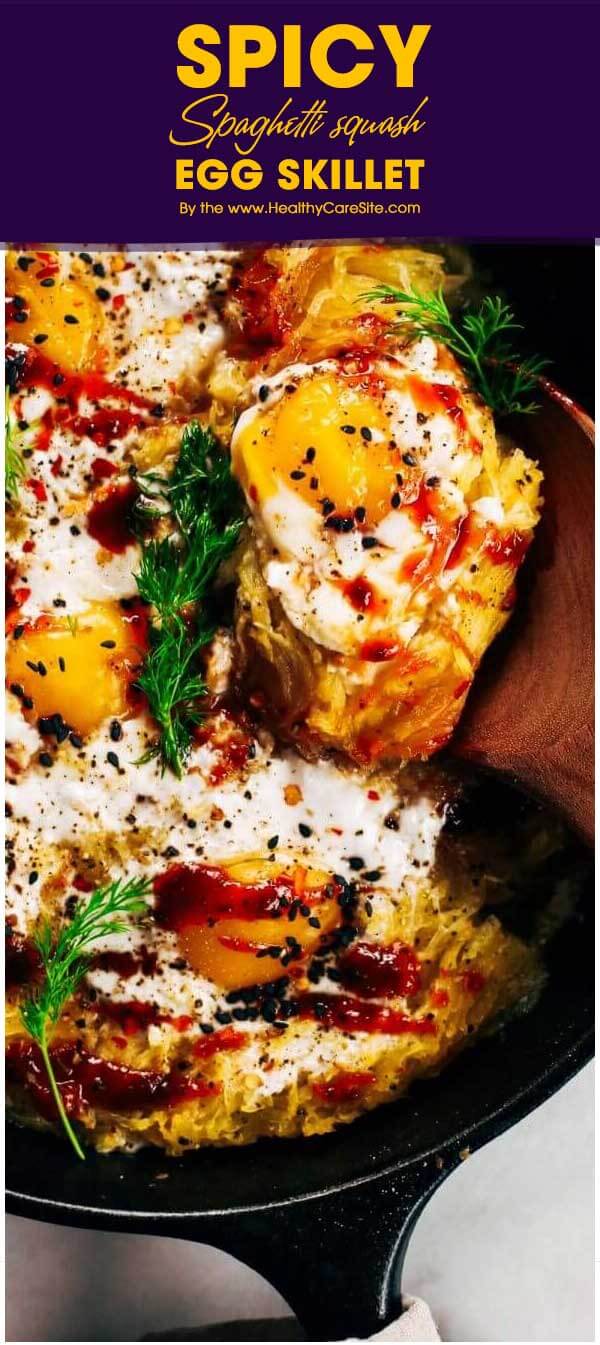 Spicy Spaghetti Squash Egg Skillet