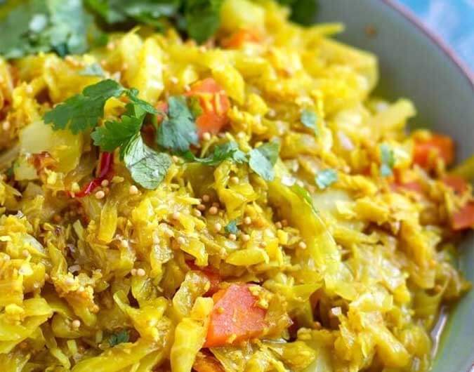 Sri Lankan Coconut Cabbage