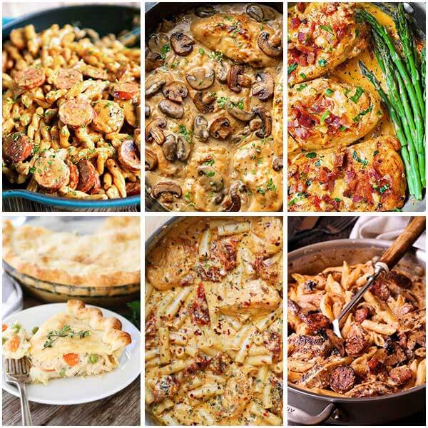 30 Savory Heavy Cream Chicken Dishes - 30 Savory Heavy Cream Chicken Dishes