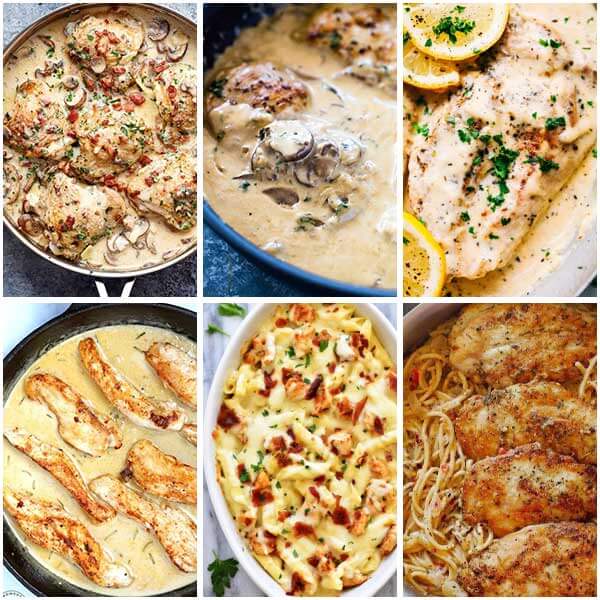 30 Savory Heavy Cream Chicken Dishes - 30 Savory Heavy Cream Chicken Dishes