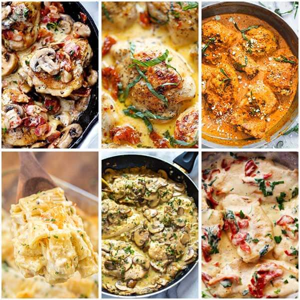 30 Savory Heavy Cream Chicken Dishes - 30 Savory Heavy Cream Chicken Dishes