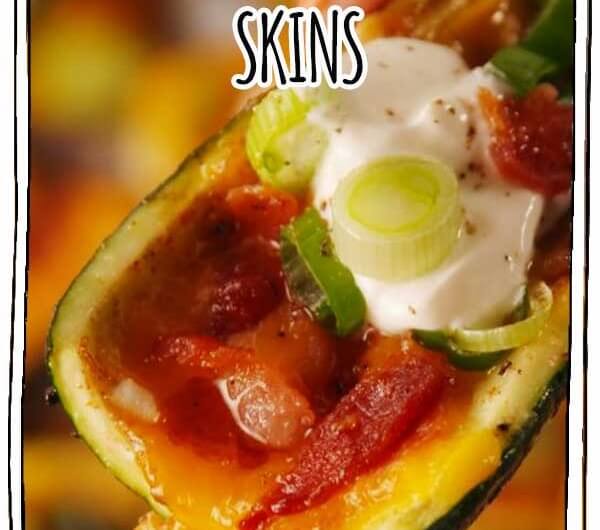 Loaded Zucchini Skins