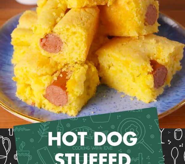 Hot Dog Stuffed Cornbread