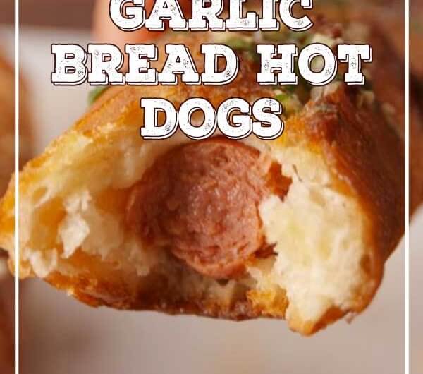 Garlic Bread Hot Dogs