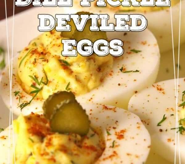 Dill Pickle Deviled Eggs