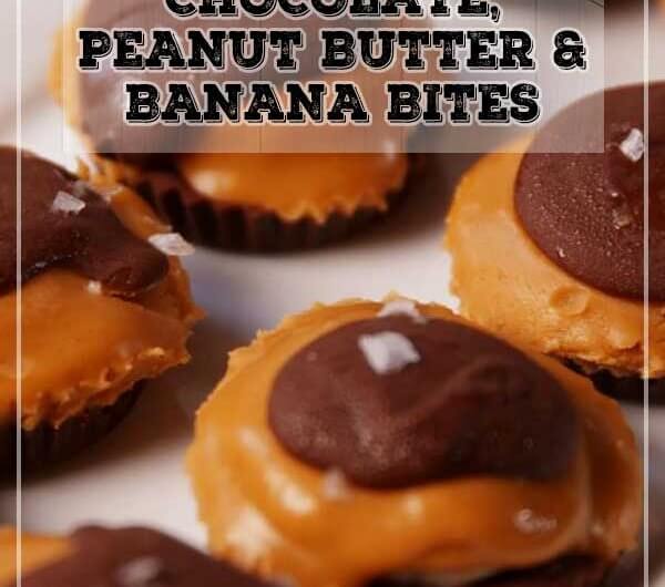Chocolate, Peanut Butter & Banana Bites