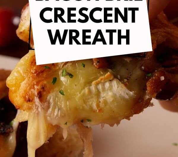 Bacon Brie Crescent Wreath