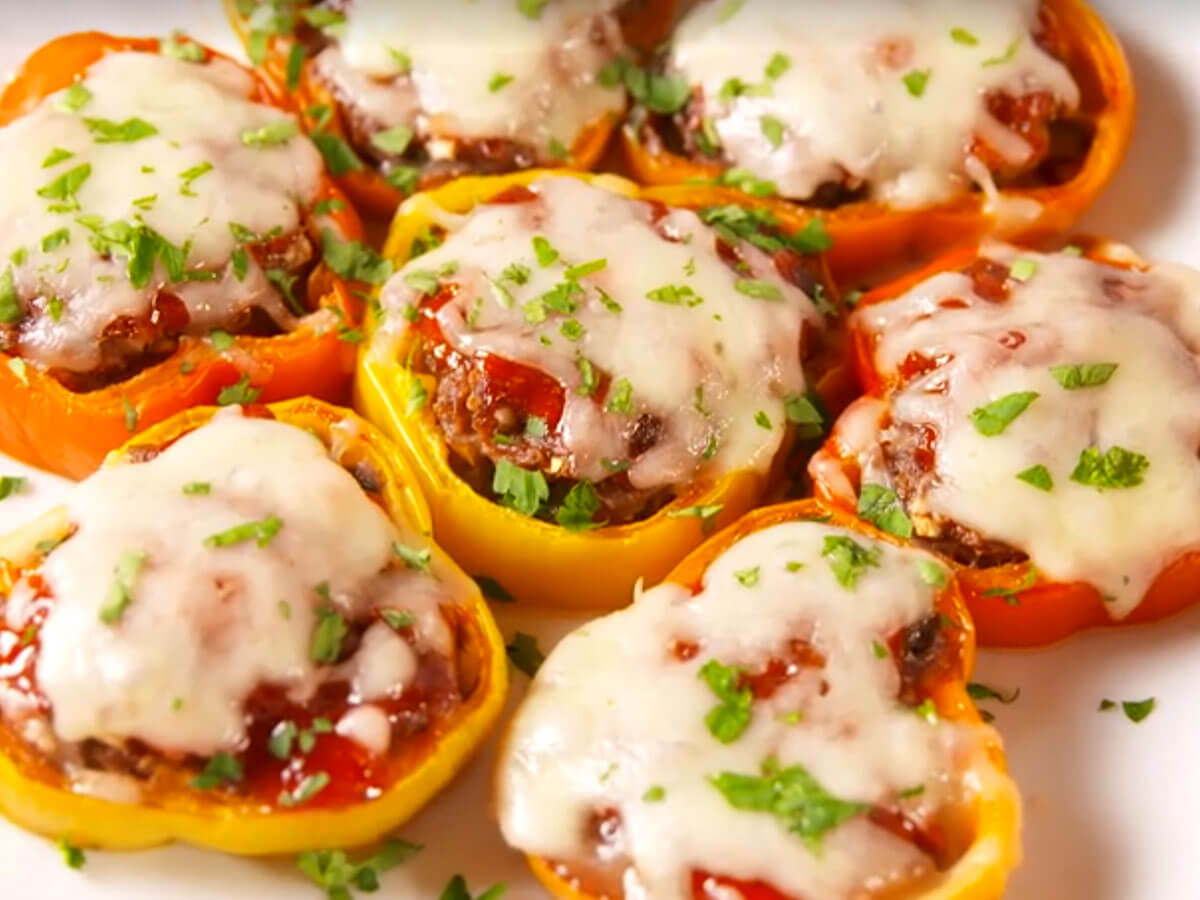 Bell Pepper Meat Loaves - Bell Pepper Meat Loaves