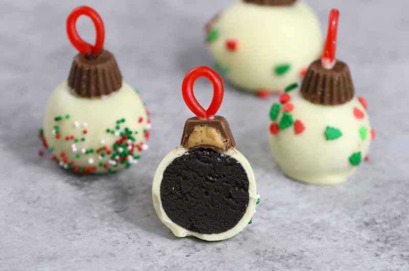 Holiday Ornament Oreo Truffles